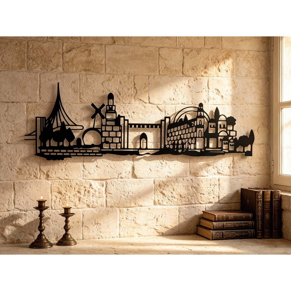 Art & Craft Village Pondicherry - CIFBUY 메탈 벽 장식 예루살렘 스카이라인