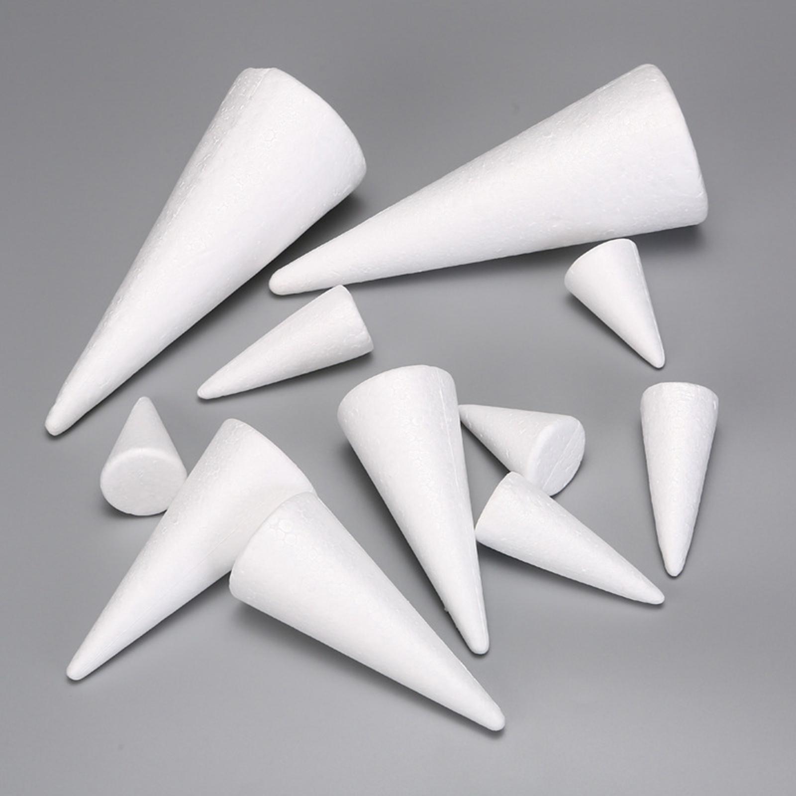 Art Craft Tree - 15Pcs 공예 폼 콘 흰색 폴리스티렌