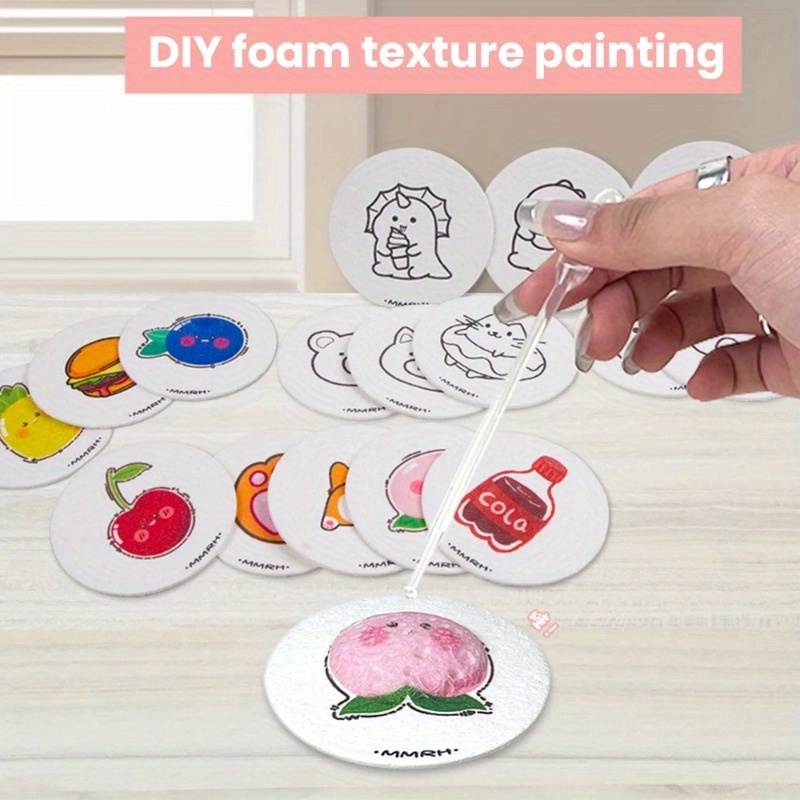Art Craft Board - 10Pcs 라운드/꽃/사랑 심장 보드 종이, 거품