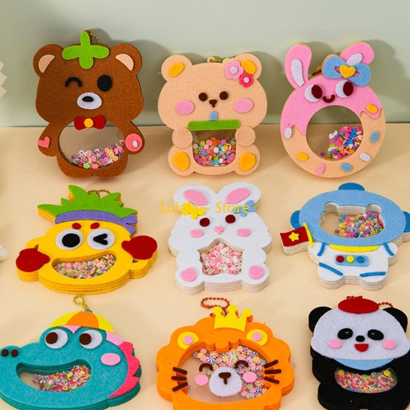 Art Craft Classes - Y4QA 만화 동물 셰이커 펜던트 공예