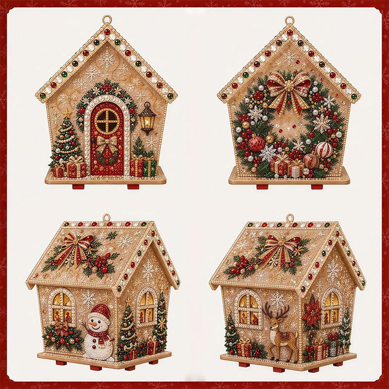 Art Craft Gifts For Adults - 3D 다이아몬드 나무집 진주 다이아몬드 아트