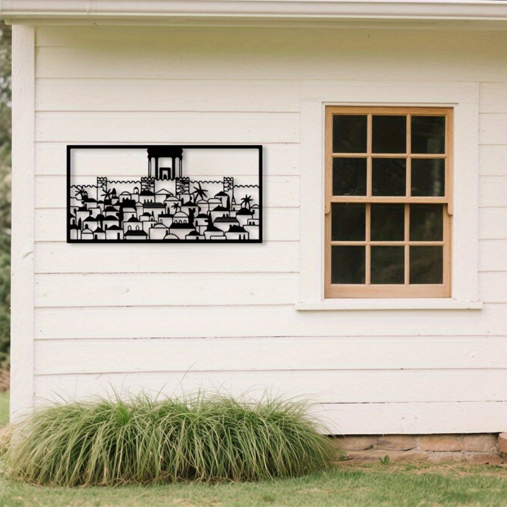 Art & Craft Village Pondicherry - CIFBUY 금속 벽 예술 예루살렘 벽화