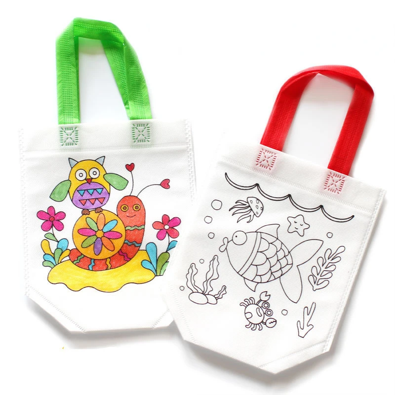 24개 귀여운 만화 색칠 가방 재사용 가능한 카니발 생 - Art Craft Event 리뷰 및 가격