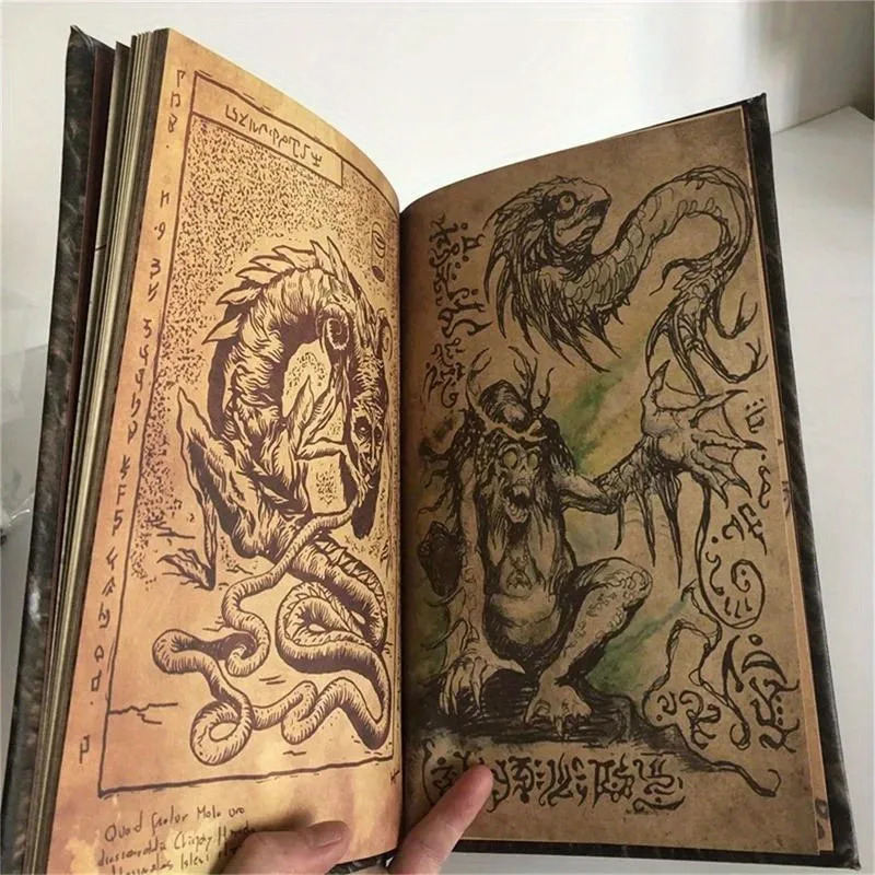 빈티지 네크로노미콘 - 어둠의 마법 소환서, 25페이지 - Art Craft New Year 리뷰 및 가격
