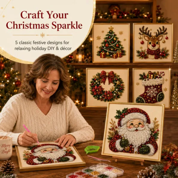 크리스마스 다이아몬드 아트 공예 키트, 산타클로스, 크 - Art And Craft For Xmas 리뷰 및 가격