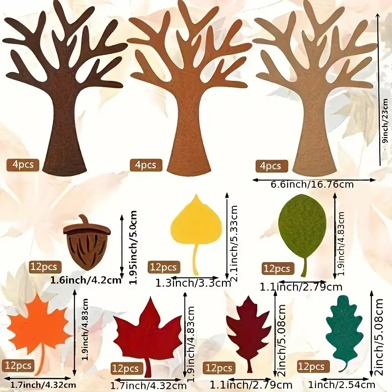 96개 가을 감사의 나무 펠트 공예 키트 가을 나무 단 - Art Craft Tree 리뷰 및 가격
