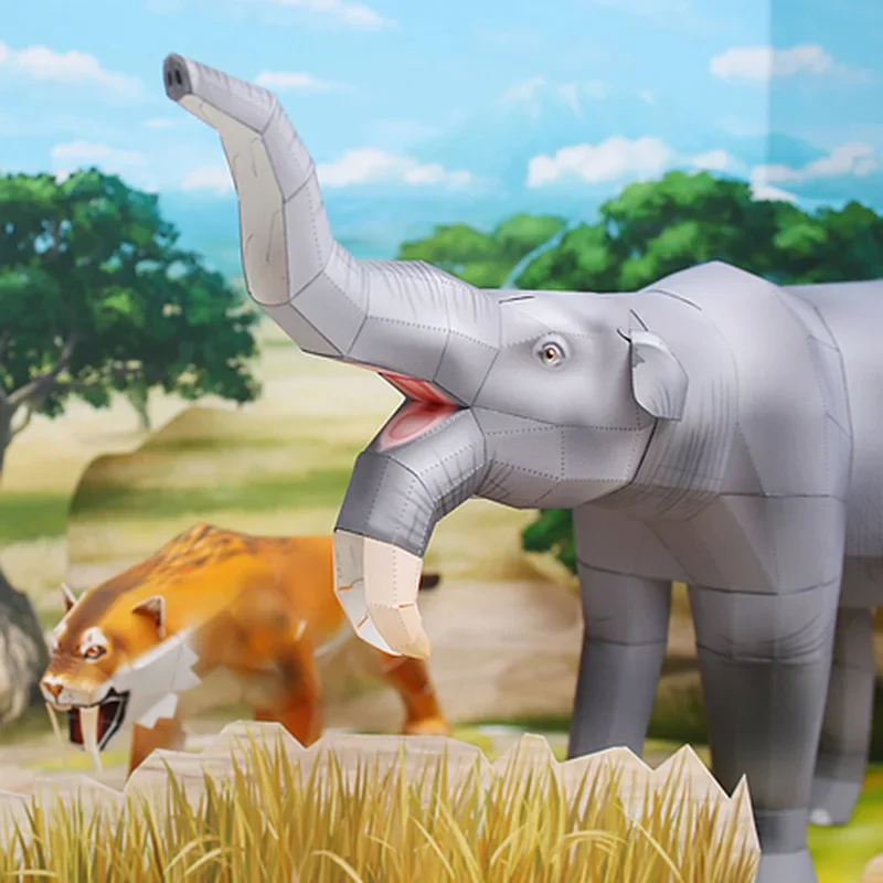 디노테리움 코끼리 종이접기 미니 3D 종이 모델 종이공 - Art And Craft Nature 리뷰 및 가격