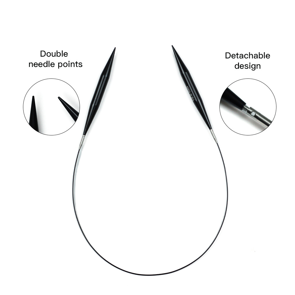 검정색 분리형 원형 알루미늄 산화물 다기능 스웨터 바늘 - Knitting Needle Circular 리뷰 및 가격
