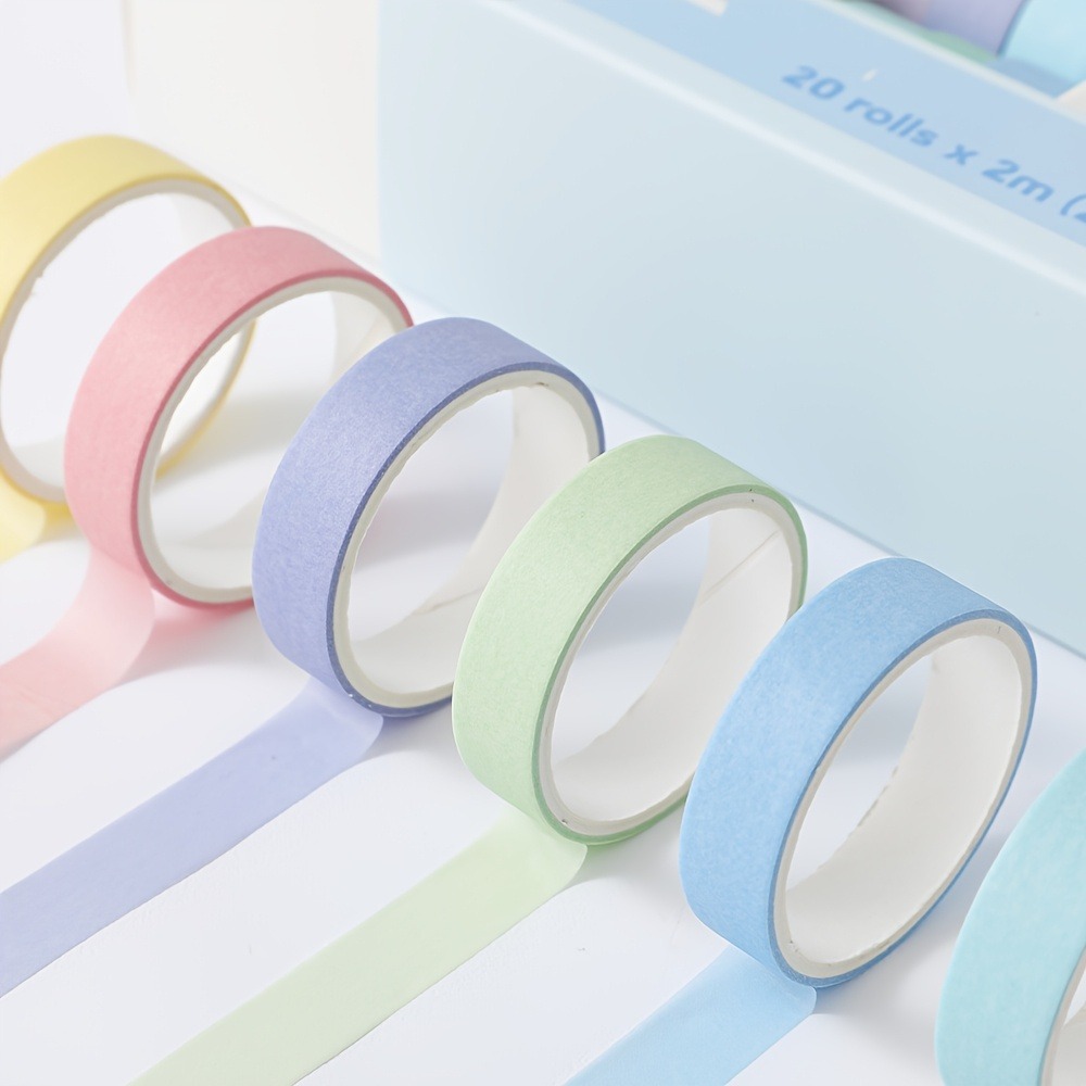 마카롱 테이프 20롤, 폭 0.4인치, 학용품, 미술  - Art Craft Stationery 리뷰 및 가격