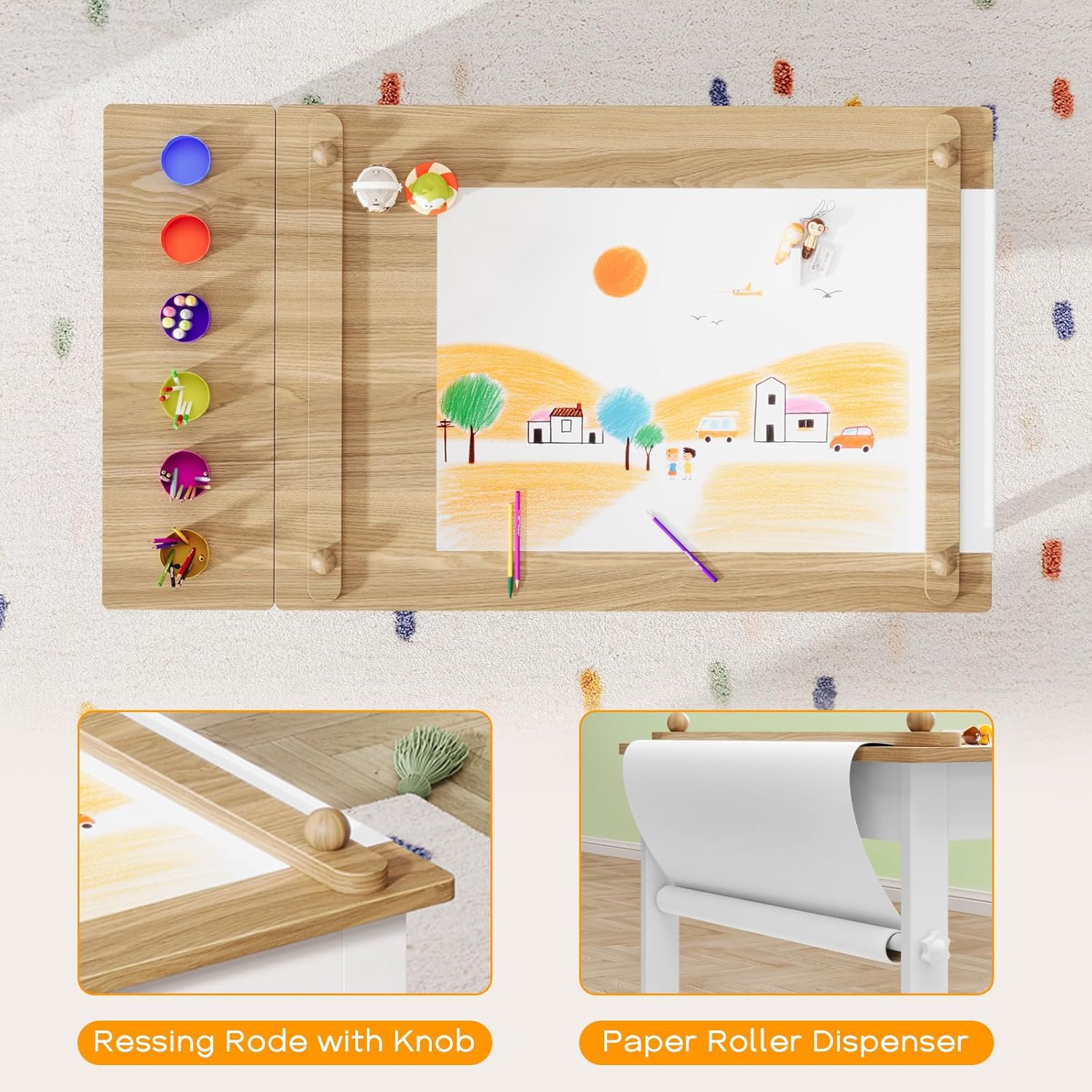어린이 미술 테이블 및 의자 세트, 유아용 공예 테이블 - Art Craft Toddler 리뷰 및 가격
