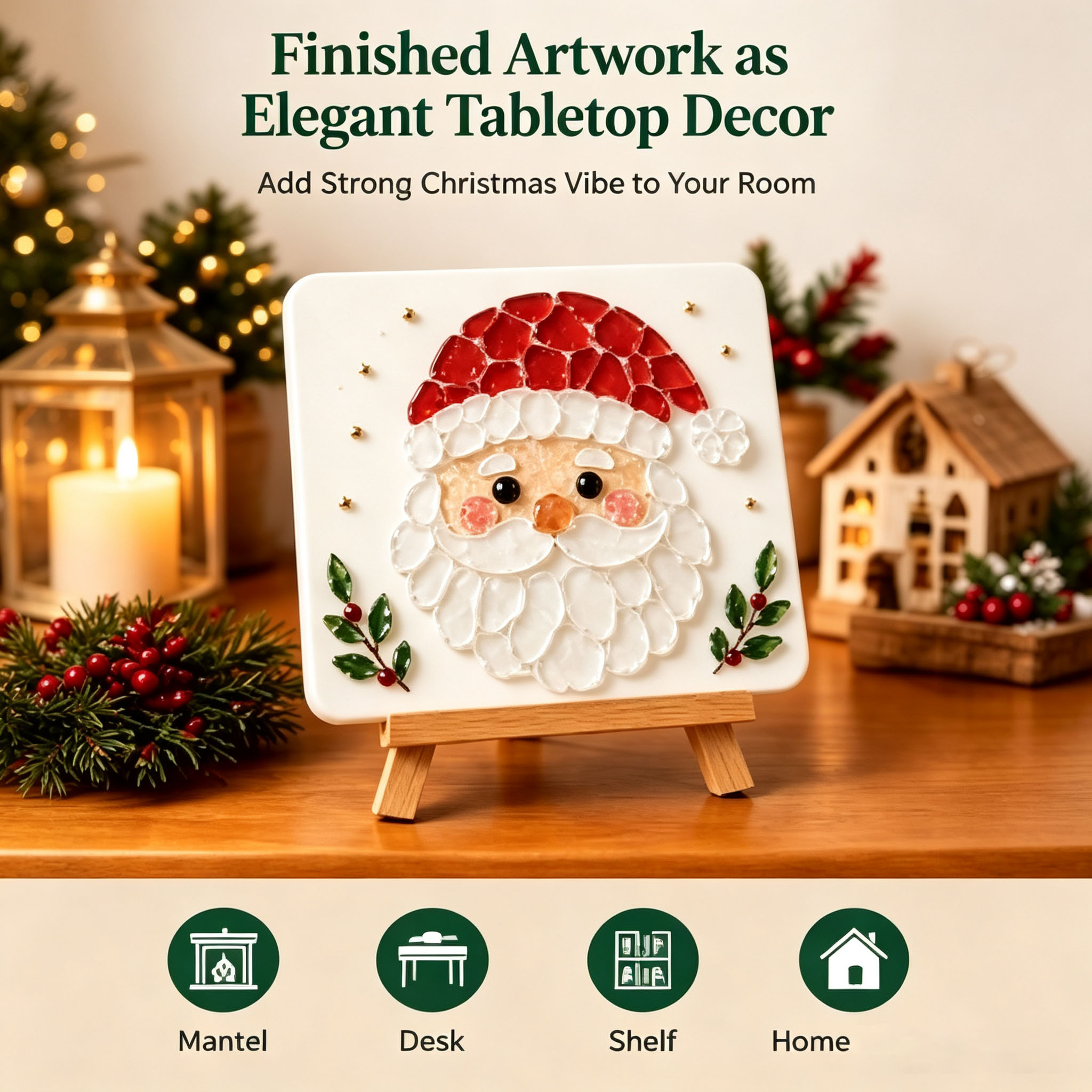 DIY 크리스마스 해수 유리 공예 키트: 완벽한 공예  - Art Craft Holiday 리뷰 및 가격