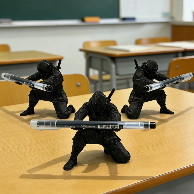 데스크탑 아트 3D 프린팅 닌자 펜 홀더 독특한 피규어 - Art Craft Stationery 리뷰 및 가격