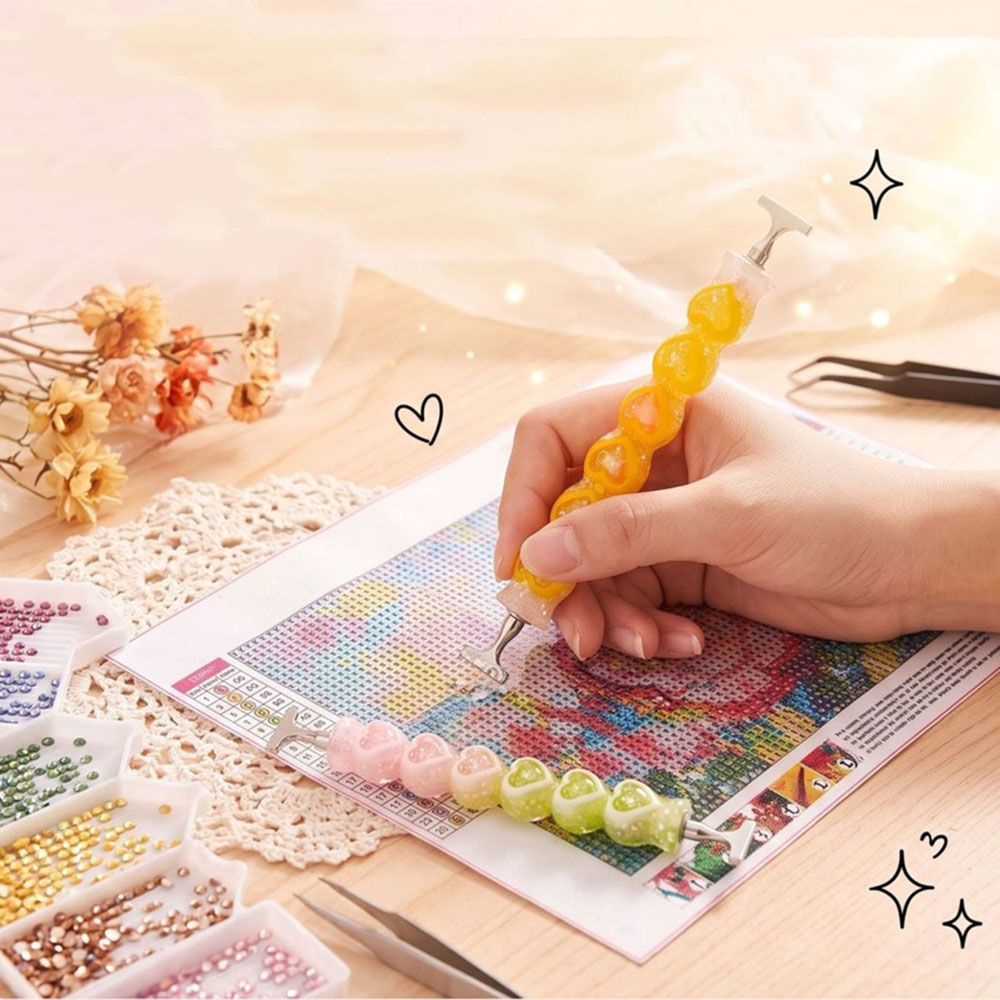 새로운 하트 모양 다이아몬드 페인팅 펜, 반짝이는 레진 - Art Craft And Design 리뷰 및 가격