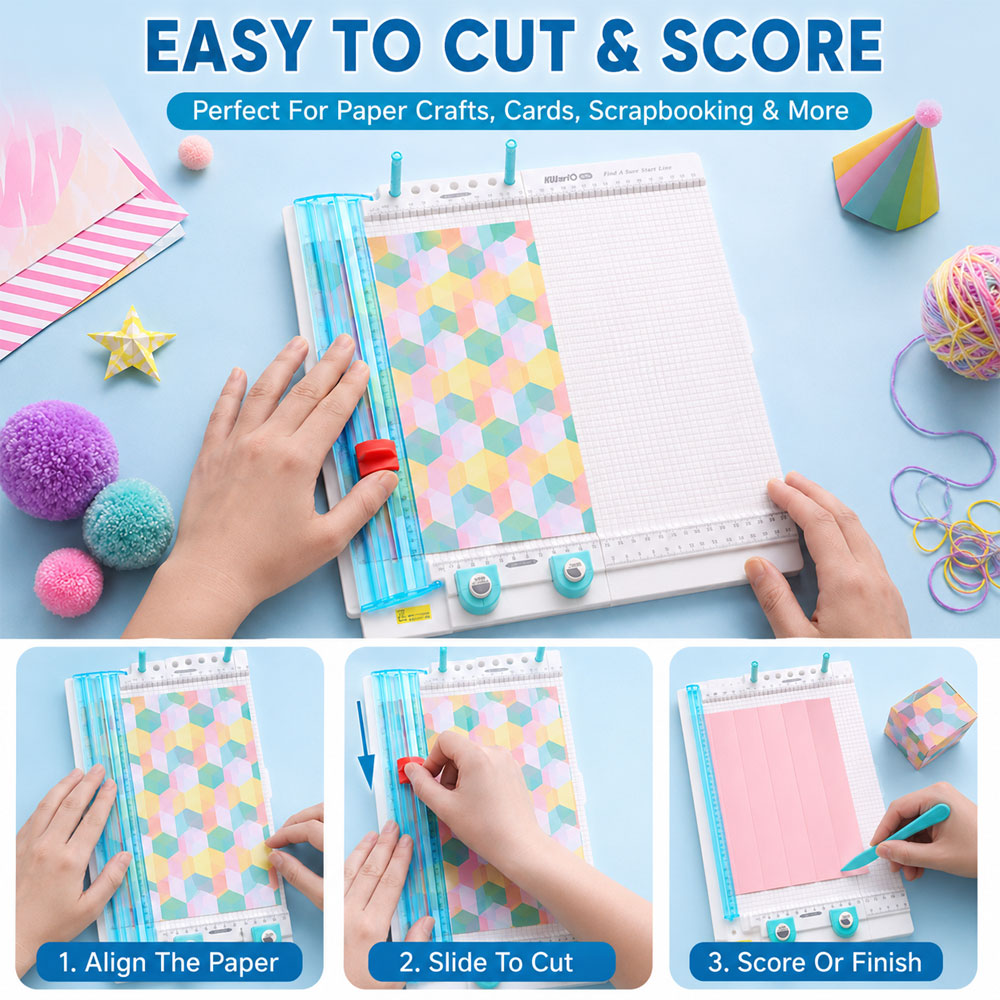 7-in-1 종이 트리머 및 스코어링 보드, 10장용  - Art Craft Board 리뷰 및 가격