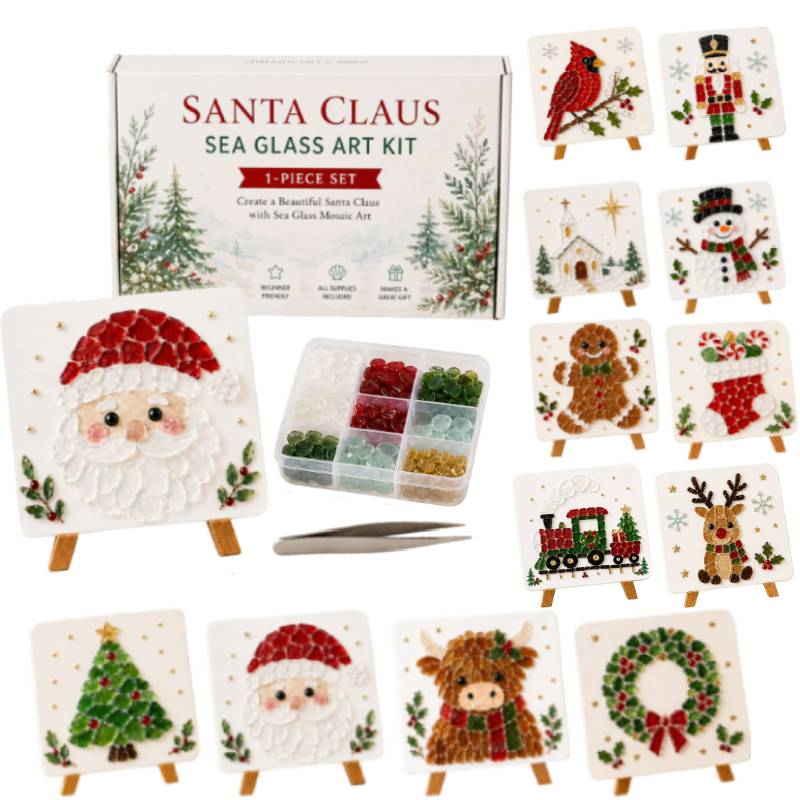 크리스마스 씨글라스 아트 키트, 초보자 성인을 위한 D - Art And Craft For Xmas 리뷰 및 가격
