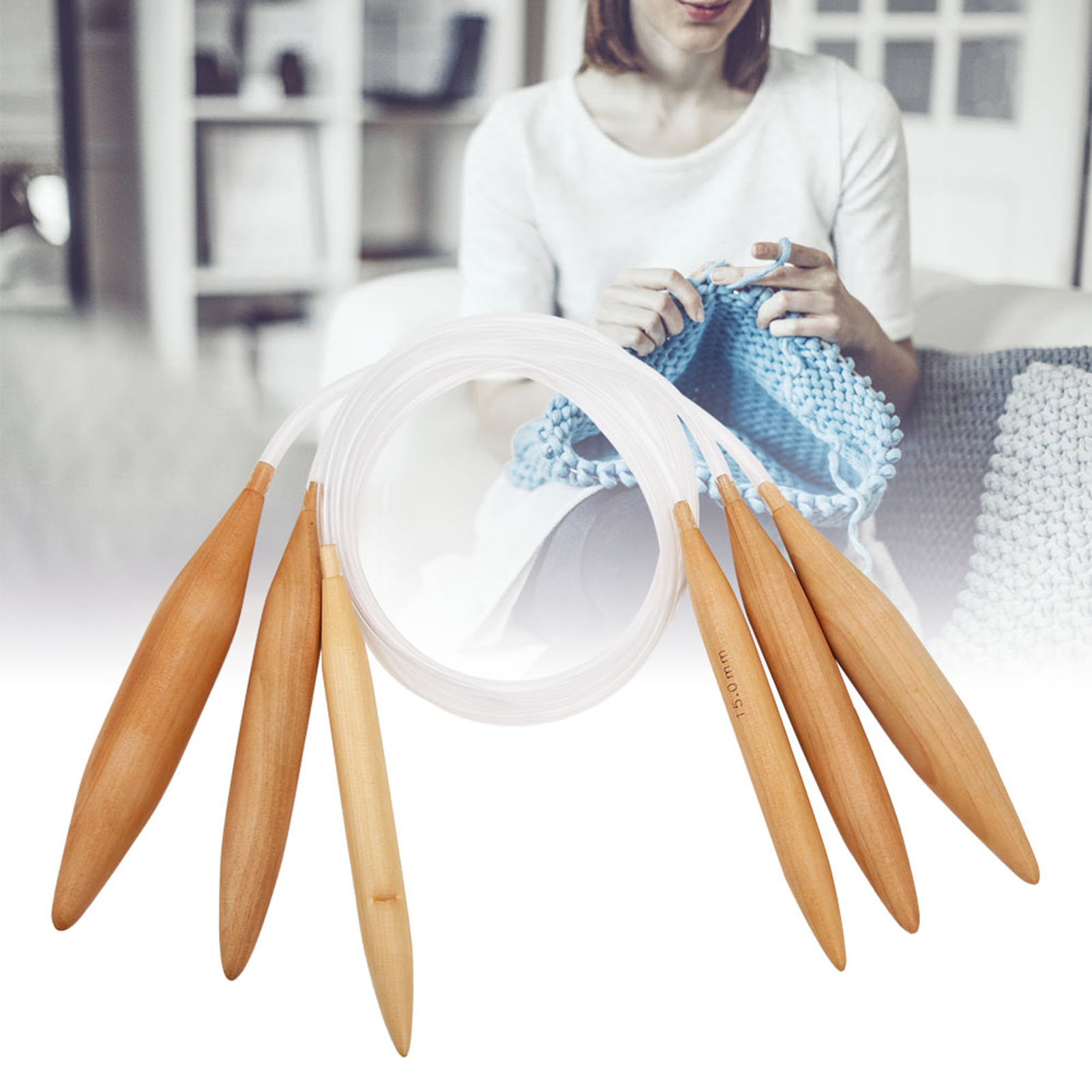 ZK20 라운드 땋은 바늘 대나무 투명 크로 셰 뜨개질 - Knitting Needle Circular 리뷰 및 가격
