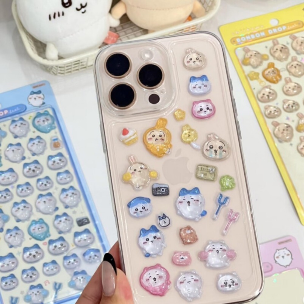 귀여운 치이카와 3D 크리스탈 엠보싱 스티커 DIY 데 - Art Craft Stationery 리뷰 및 가격