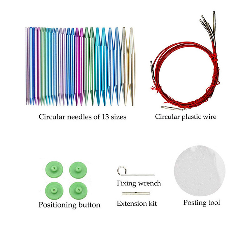 26개 원형 뜨개질 바늘 세트, 교체 가능한 대나무 팁 - Knitting Needle Circular 리뷰 및 가격