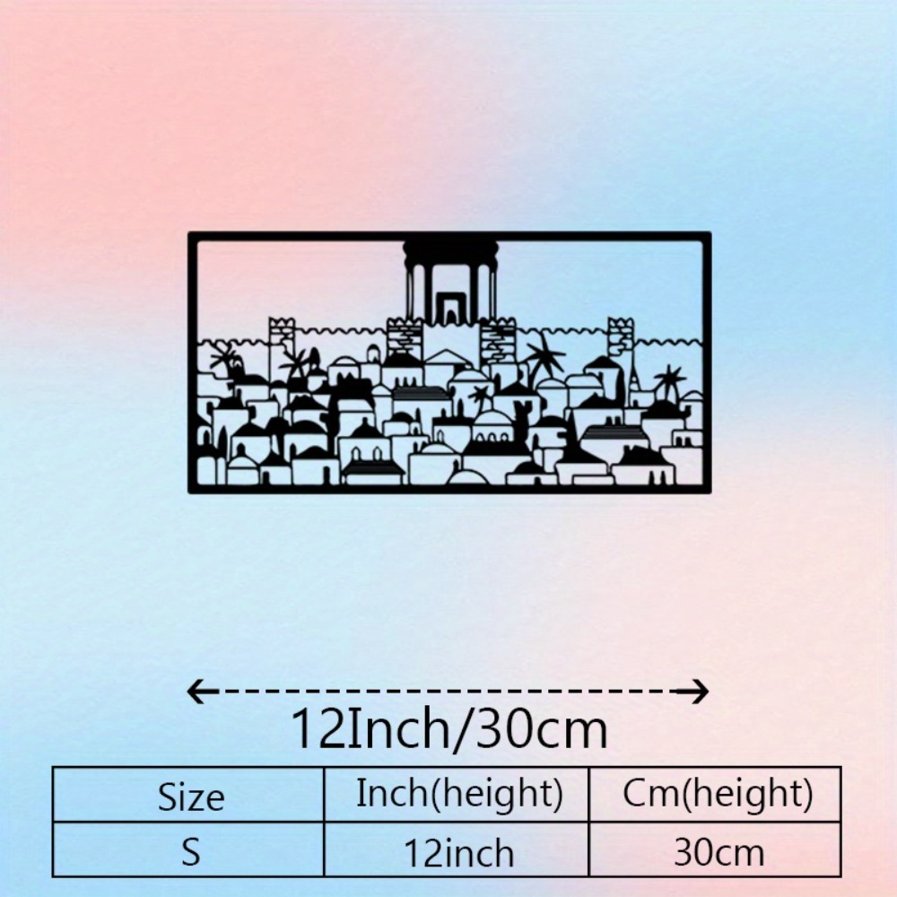 CIFBUY 금속 벽 예술 예루살렘 벽화 동상 유대 문 - Art & Craft Village Pondicherry 리뷰 및 가격