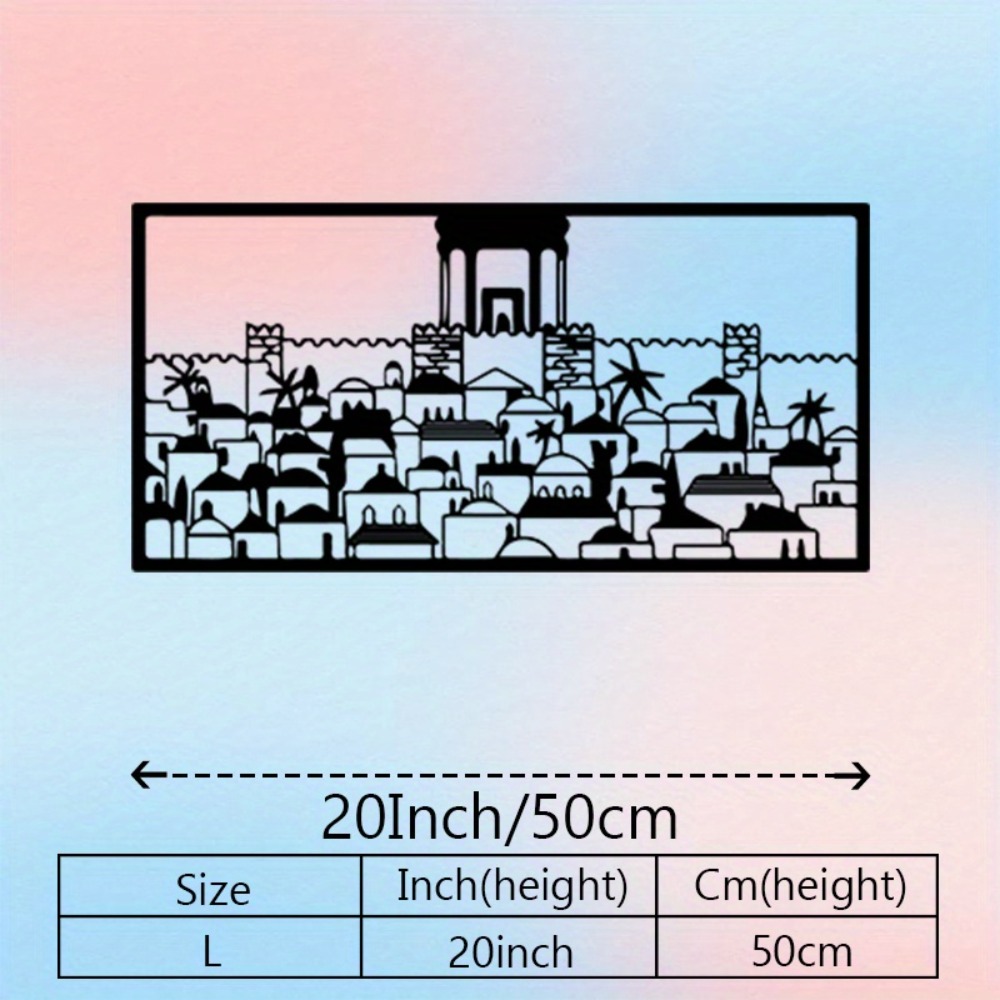 CIFBUY 금속 벽 예술 예루살렘 벽화 동상 유대 문 - Art & Craft Village Pondicherry 리뷰 및 가격
